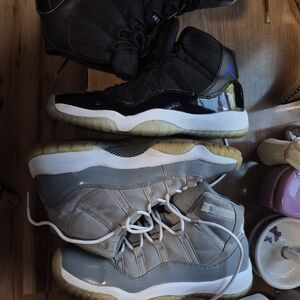 Jordan Kids Sneakers in Black, Gray, and Blue